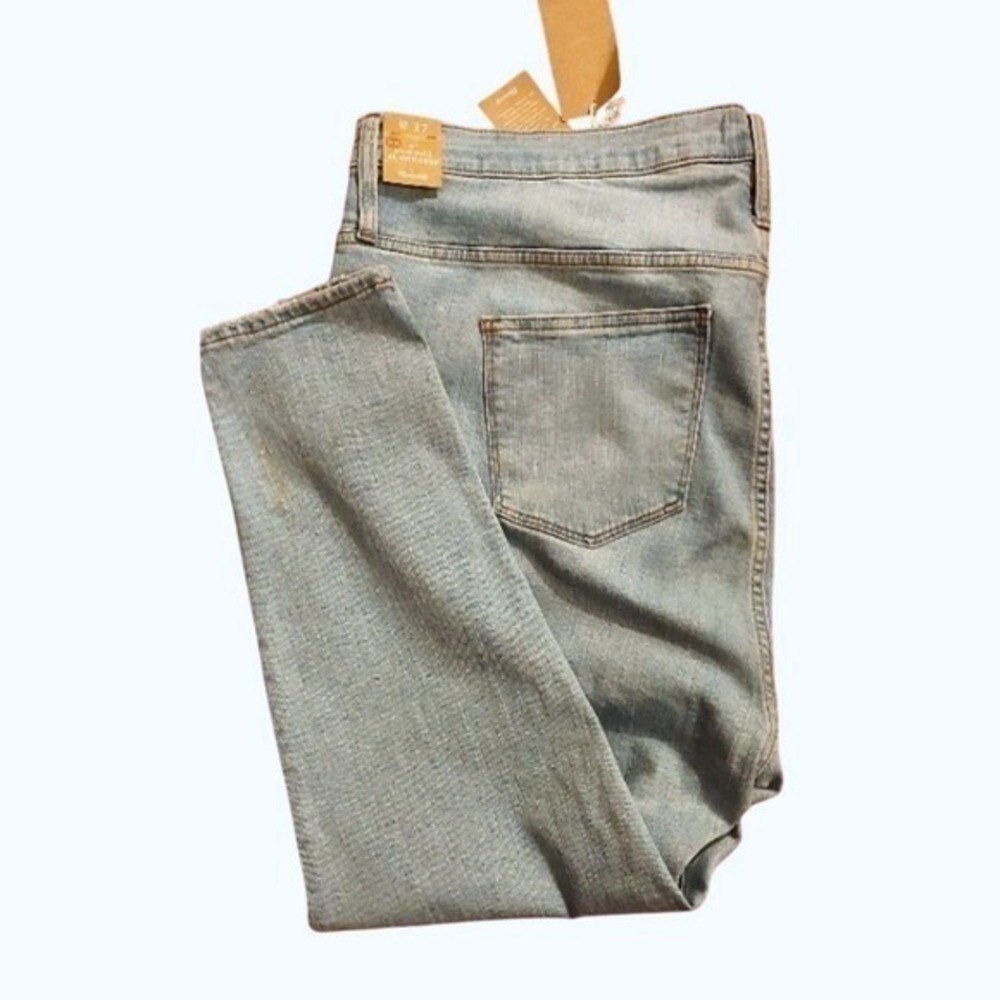 Madewell Womens Jeans XL size‎ 18 High Rise Skinny Crop Light Wash Button Fly